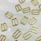 1 Dozen 1/2" Gold Strap Adjuster Slider for Bras Swimwear Lingerie Sewing Supplies